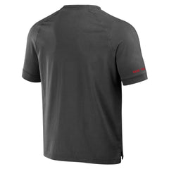 Tampa Bay Buccaneers NFL x Darius Rucker Collection Washed Raglan Henley T-Shirt - Pewter T-shirts