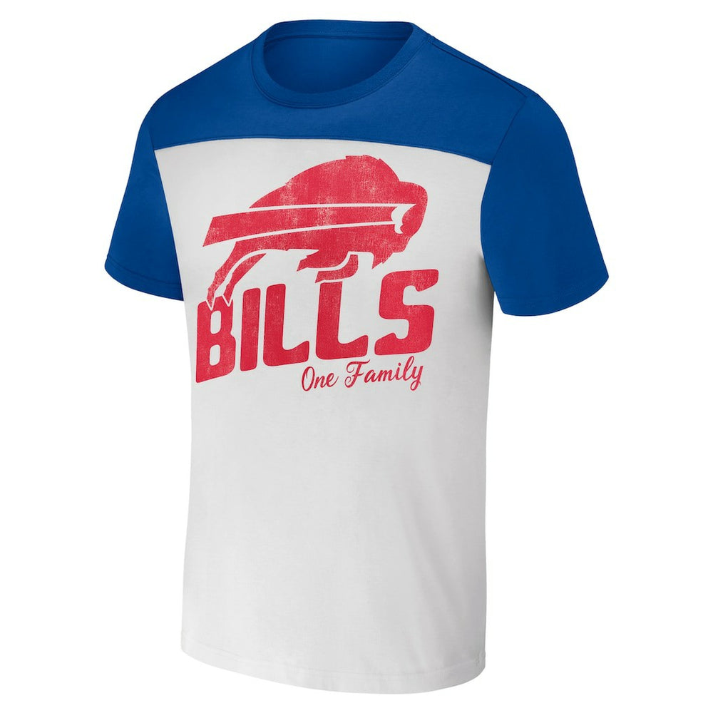 Buffalo Bills NFL x Darius Rucker Collection Colorblocked T-Shirt - White/Royal T-shirts