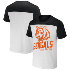 Cincinnati Bengals NFL x Darius Rucker Collection Colorblocked T-Shirt - Cream T-shirts