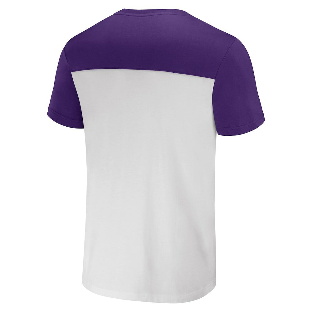 Minnesota Vikings NFL x Darius Rucker Collection Colorblocked T-Shirt - Cream T-shirts