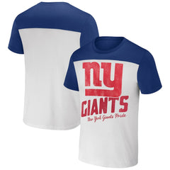 New York Giants NFL x Darius Rucker Collection Colorblocked T-Shirt - Cream T-shirts