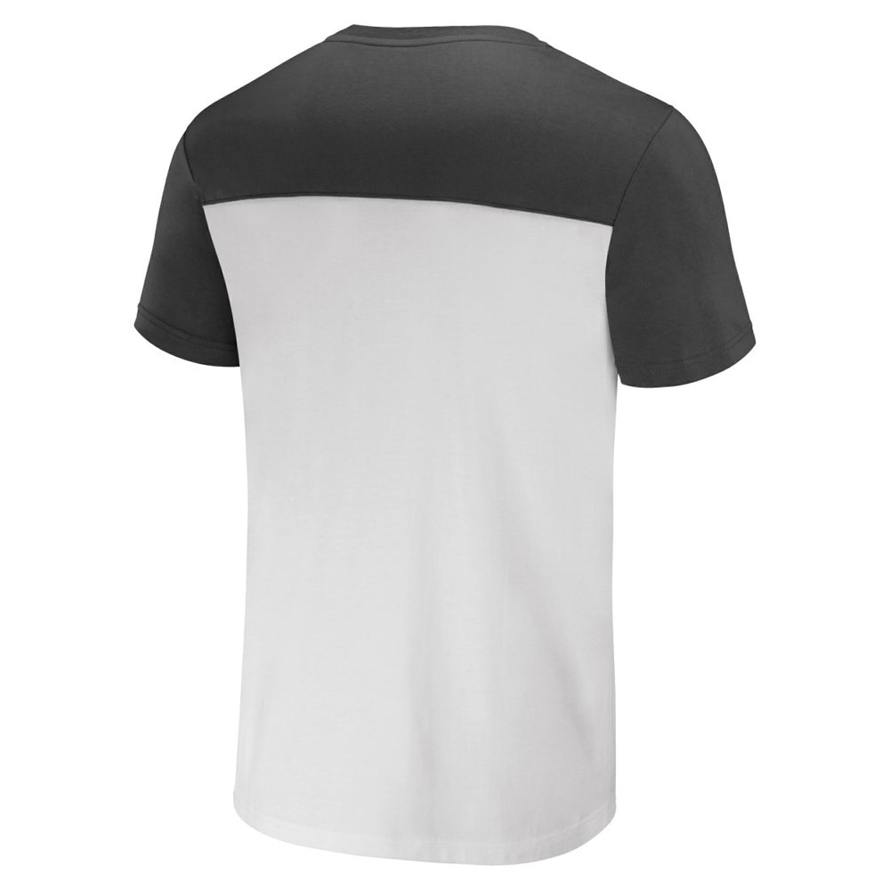 Tampa Bay Buccaneers NFL x Darius Rucker Collection Colorblocked T-Shirt - White/Pewter T-shirts