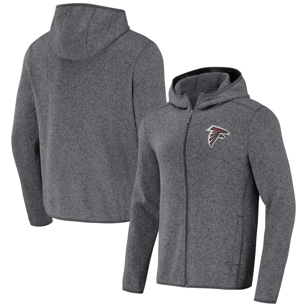 Atlanta Falcons NFL x Darius Rucker Collection Fleece Pullover Hoodie - Gray Hoodies