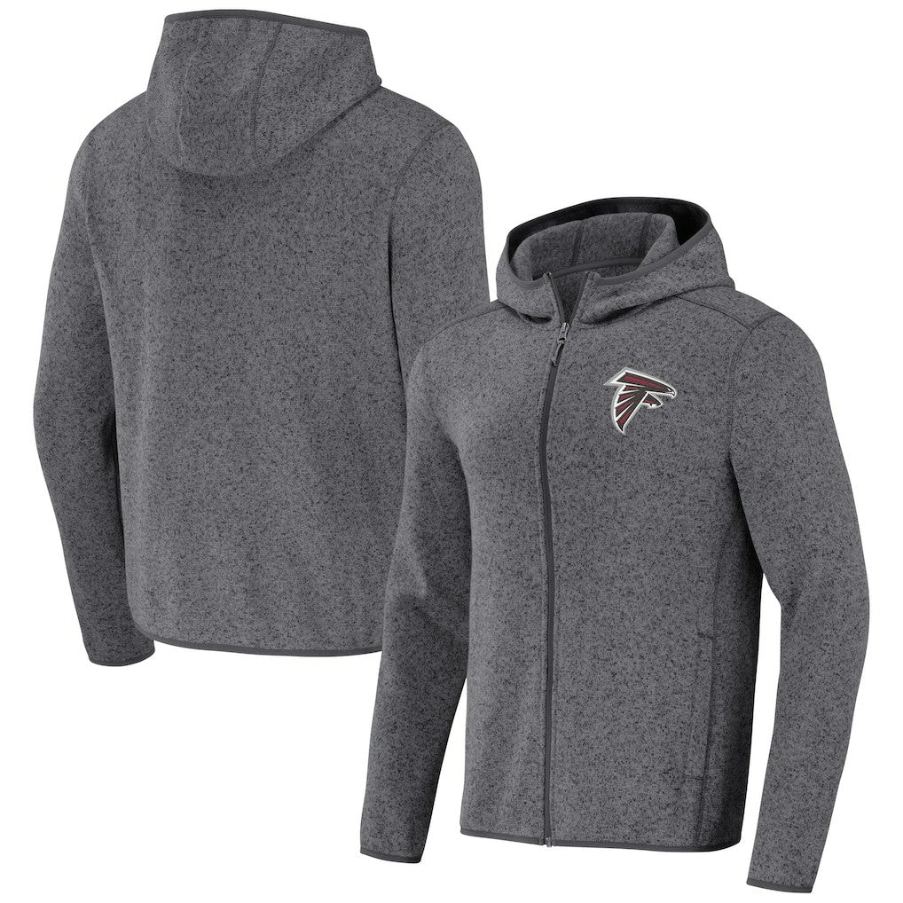 Atlanta Falcons NFL x Darius Rucker Collection Fleece Pullover Hoodie - Gray Hoodies