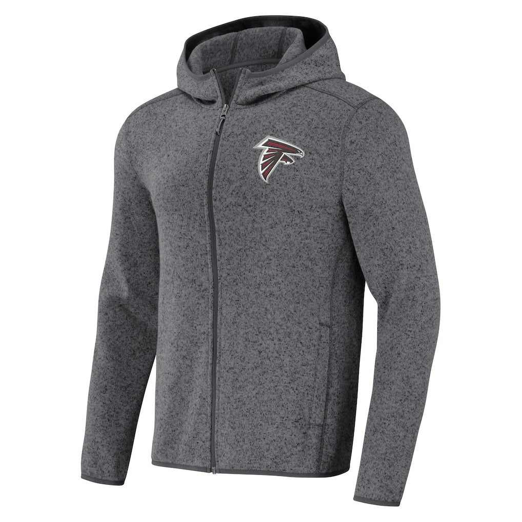Atlanta Falcons NFL x Darius Rucker Collection Fleece Pullover Hoodie - Gray Hoodies