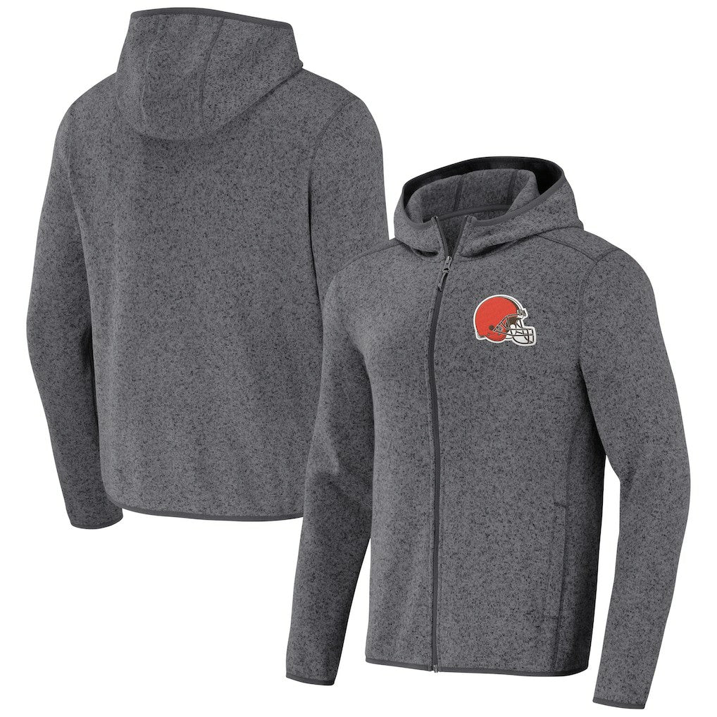 Cleveland Browns NFL x Darius Rucker Collection Fleece Pullover Hoodie - Gray Hoodies