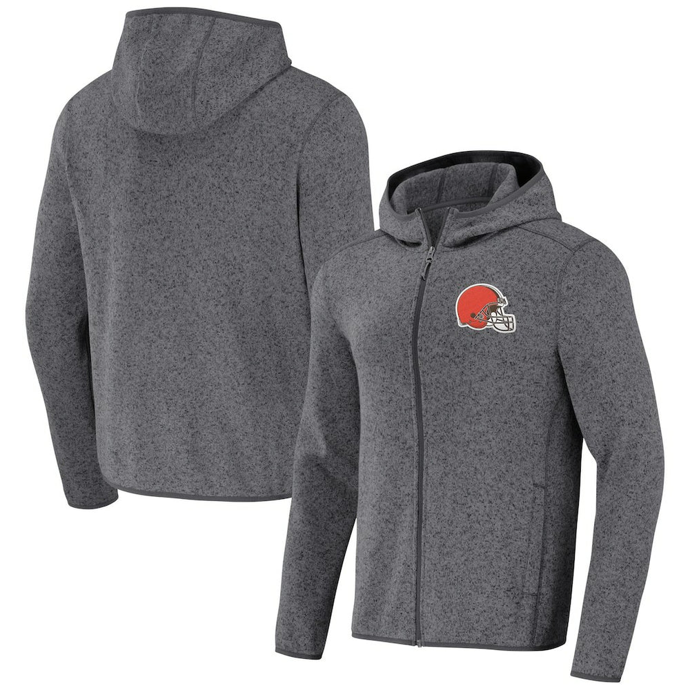 Cleveland Browns NFL x Darius Rucker Collection Fleece Pullover Hoodie - Gray Hoodies