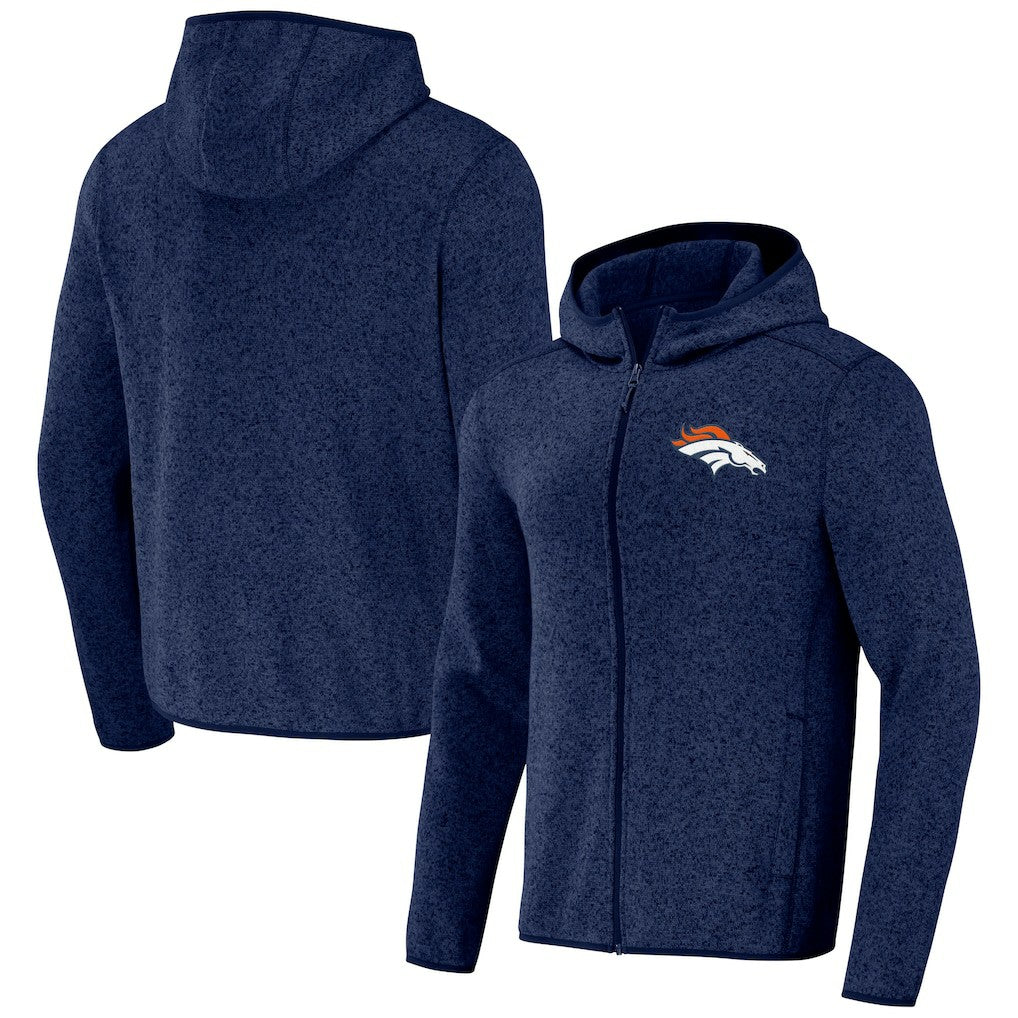 Denver Broncos NFL x Darius Rucker Collection Fleece Pullover Hoodie - Navy Hoodies