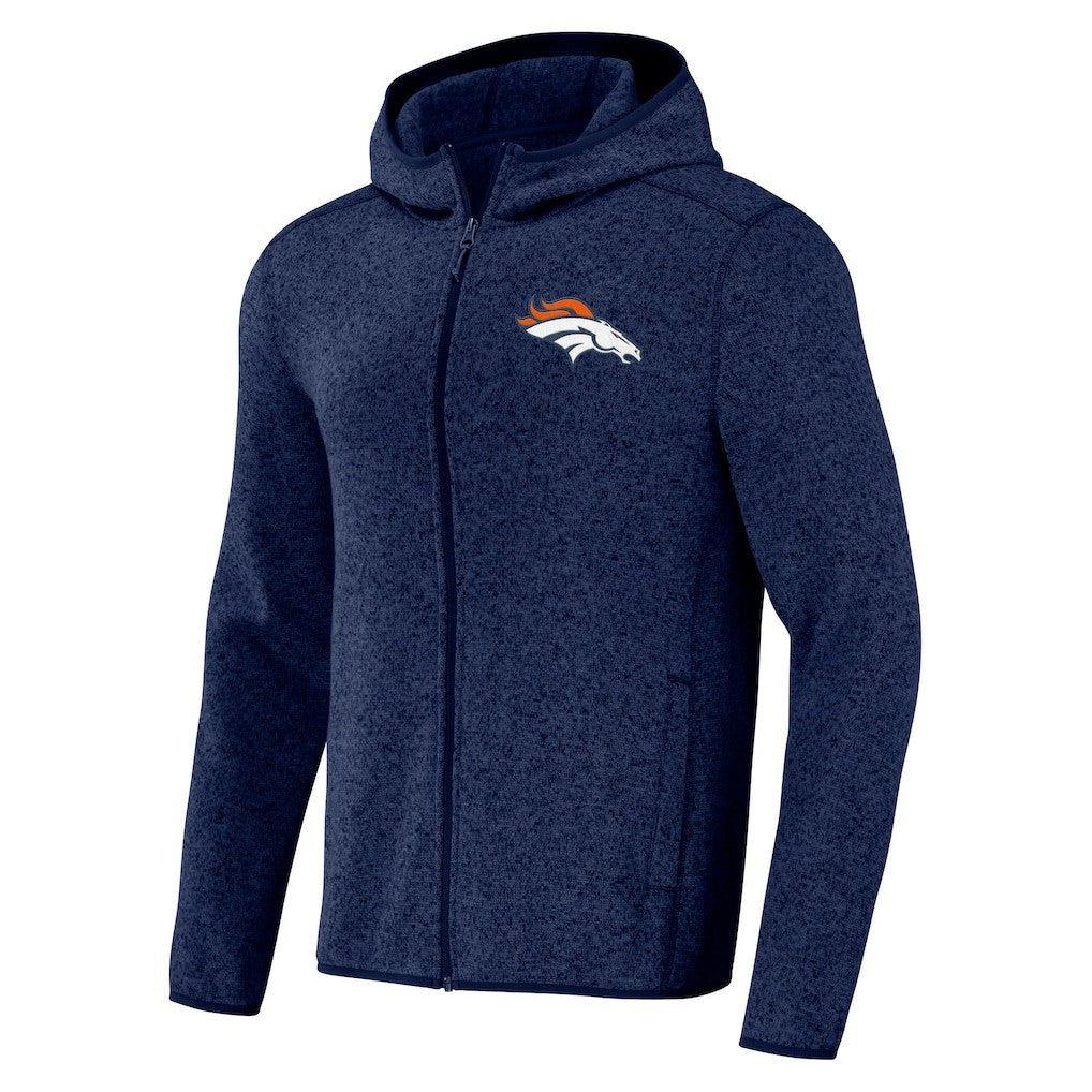 Denver Broncos NFL x Darius Rucker Collection Fleece Pullover Hoodie - Navy Hoodies