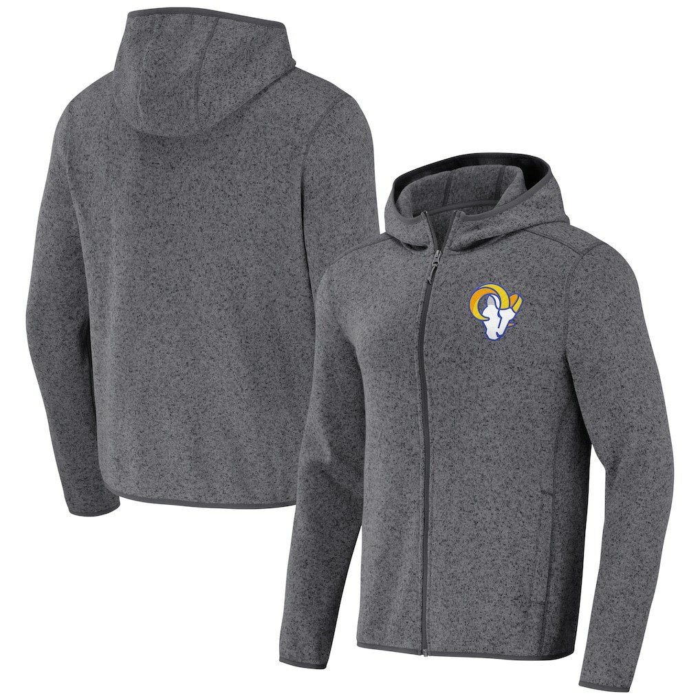 Los Angeles Rams NFL x Darius Rucker Collection Fleece Pullover Hoodie - Gray Hoodies