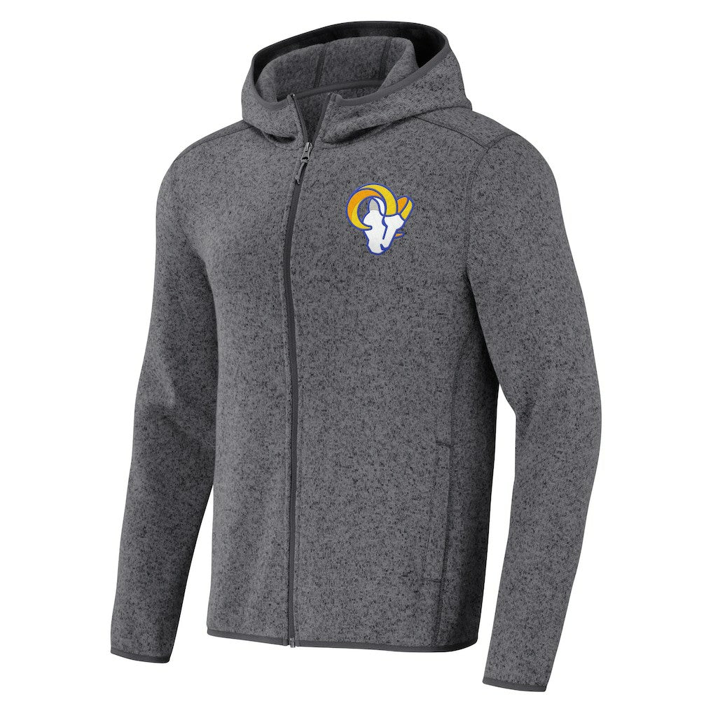 Los Angeles Rams NFL x Darius Rucker Collection Fleece Pullover Hoodie - Gray Hoodies