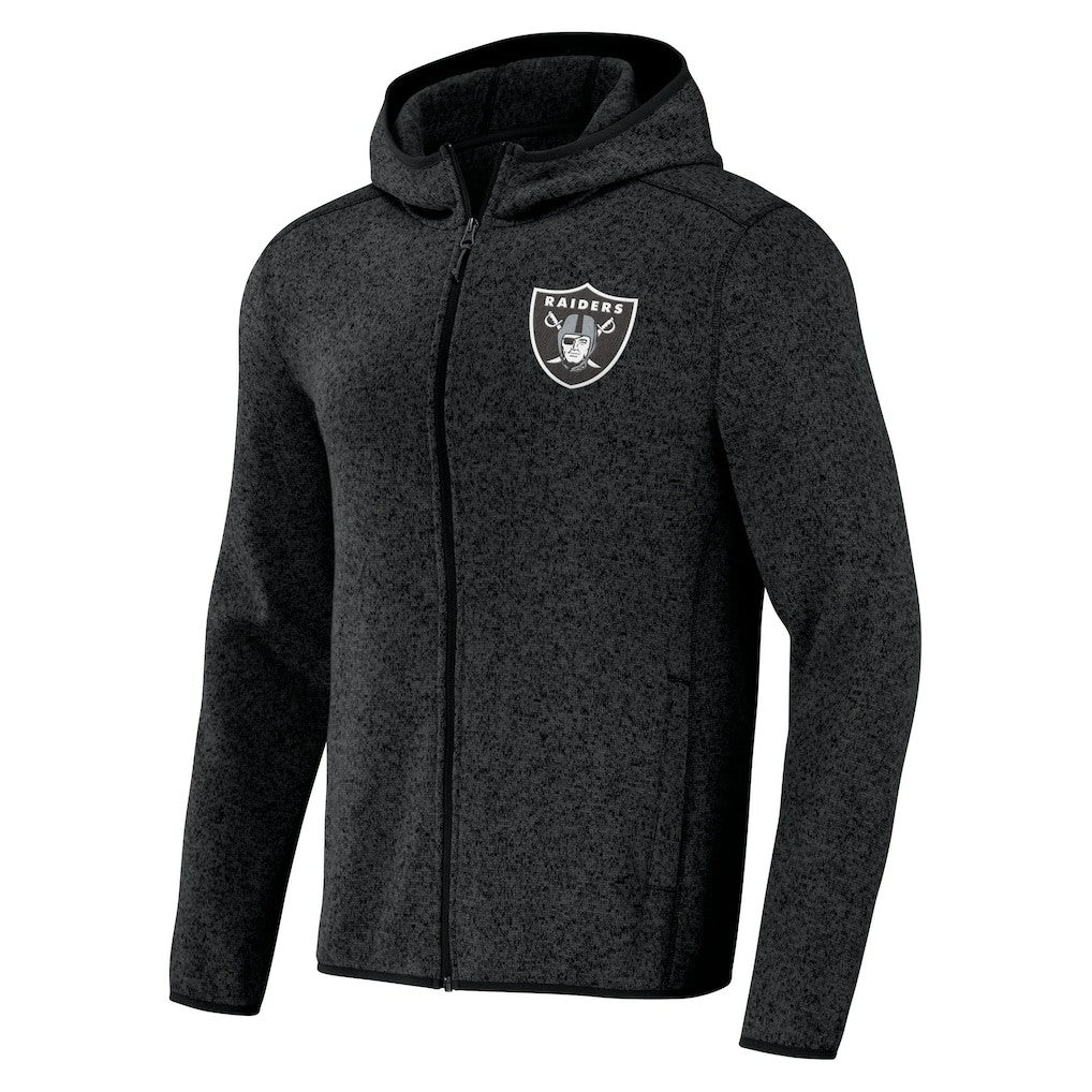 Las Vegas Raiders NFL x Darius Rucker Collection Fleece Pullover Hoodie - Black Hoodies