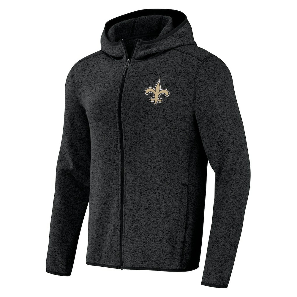 New Orleans Saints NFL x Darius Rucker Collection Fleece Pullover Hoodie - Black Hoodies