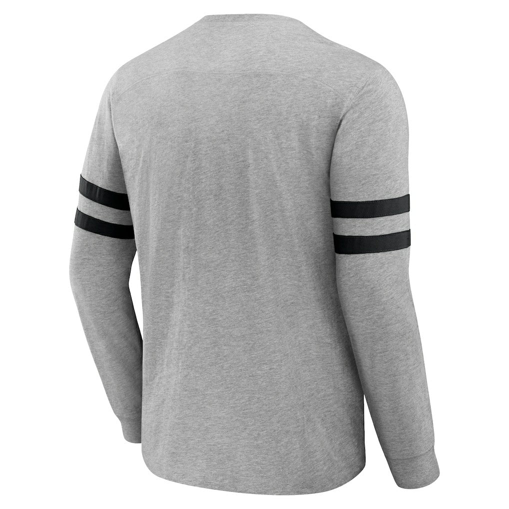 Carolina Panthers NFL x Darius Rucker Collection Henley Long Sleeve T-Shirt - Heather Gray T-shirts