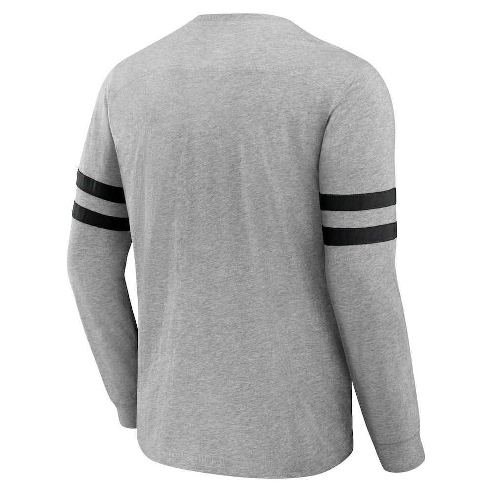 Carolina Panthers NFL x Darius Rucker Collection Henley Long Sleeve T-Shirt - Heather Gray T-shirts