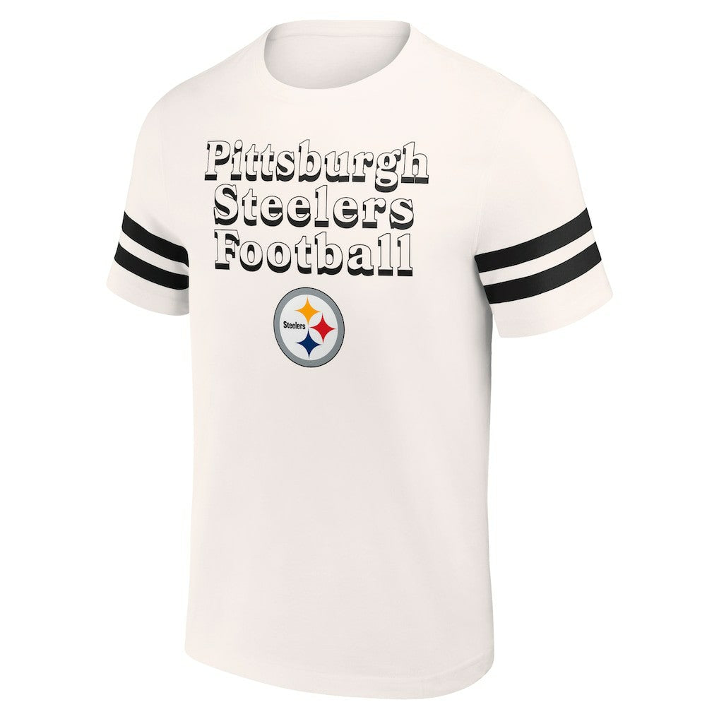 Pittsburgh Steelers NFL x Darius Rucker Collection Vintage T-Shirt - Cream T-shirts