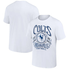 Indianapolis Colts NFL x Darius Rucker Collection Vintage Football T-Shirt - White T-shirts