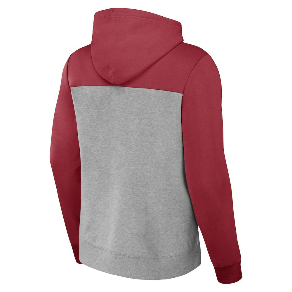 Arizona Cardinals NFL x Darius Rucker Collection Color Blocked Pullover Hoodie - Heather Gray Hoodies