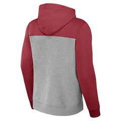 Arizona Cardinals NFL x Darius Rucker Collection Color Blocked Pullover Hoodie - Heather Gray Hoodies