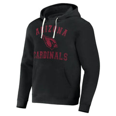 Arizona Cardinals NFL x Darius Rucker Collection Coaches Pullover Hoodie - Black Hoodies