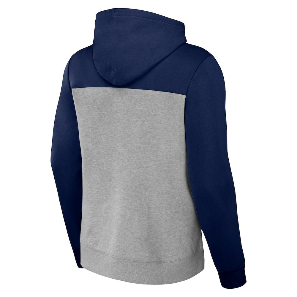New England Patriots NFL x Darius Rucker Collection Color Blocked Pullover Hoodie - Heather Gray Hoodies