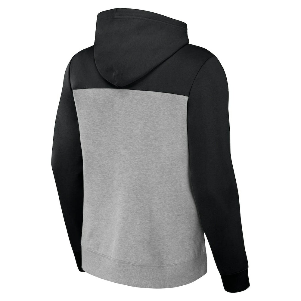 New Orleans Saints NFL x Darius Rucker Collection Color Blocked Pullover Hoodie - Heather Gray Hoodies