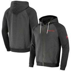 Tampa Bay Buccaneers NFL x Darius Rucker Collection Raglan Full-Zip Hoodie - Pewter Hoodies