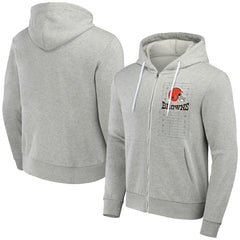 Cleveland Browns NFL x Darius Rucker Collection Domestic Full-Zip Hoodie - Heather Gray Hoodies