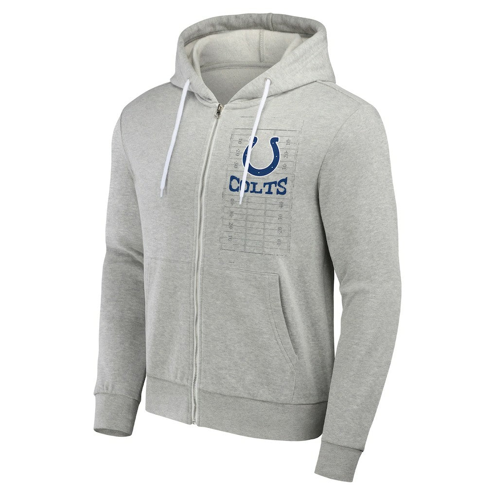 Indianapolis Colts NFL x Darius Rucker Collection Domestic Full-Zip Hoodie - Heather Gray Hoodies