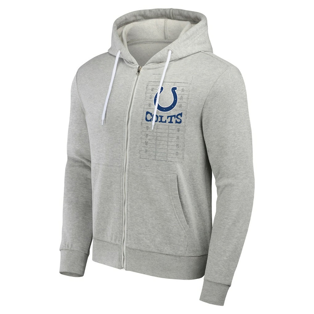 Indianapolis Colts NFL x Darius Rucker Collection Domestic Full-Zip Hoodie - Heather Gray Hoodies