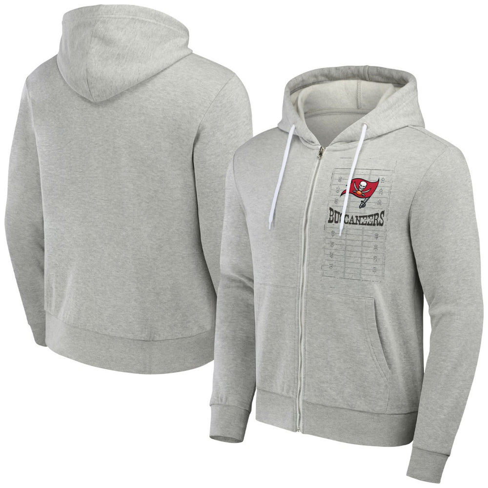 Tampa Bay Buccaneers NFL x Darius Rucker Collection Domestic Full-Zip Hoodie - Heather Gray Hoodies