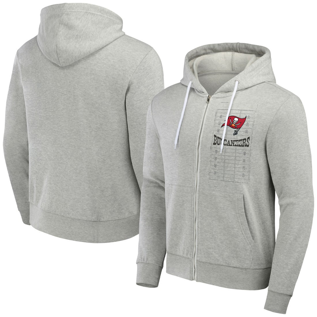 Tampa Bay Buccaneers NFL x Darius Rucker Collection Domestic Full-Zip Hoodie - Heather Gray Hoodies