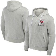 Tampa Bay Buccaneers NFL x Darius Rucker Collection Domestic Full-Zip Hoodie - Heather Gray Hoodies