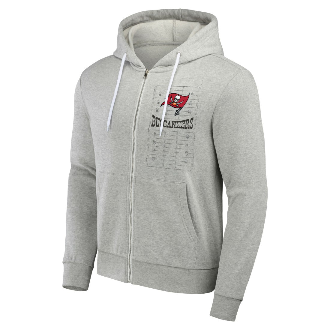 Tampa Bay Buccaneers NFL x Darius Rucker Collection Domestic Full-Zip Hoodie - Heather Gray Hoodies