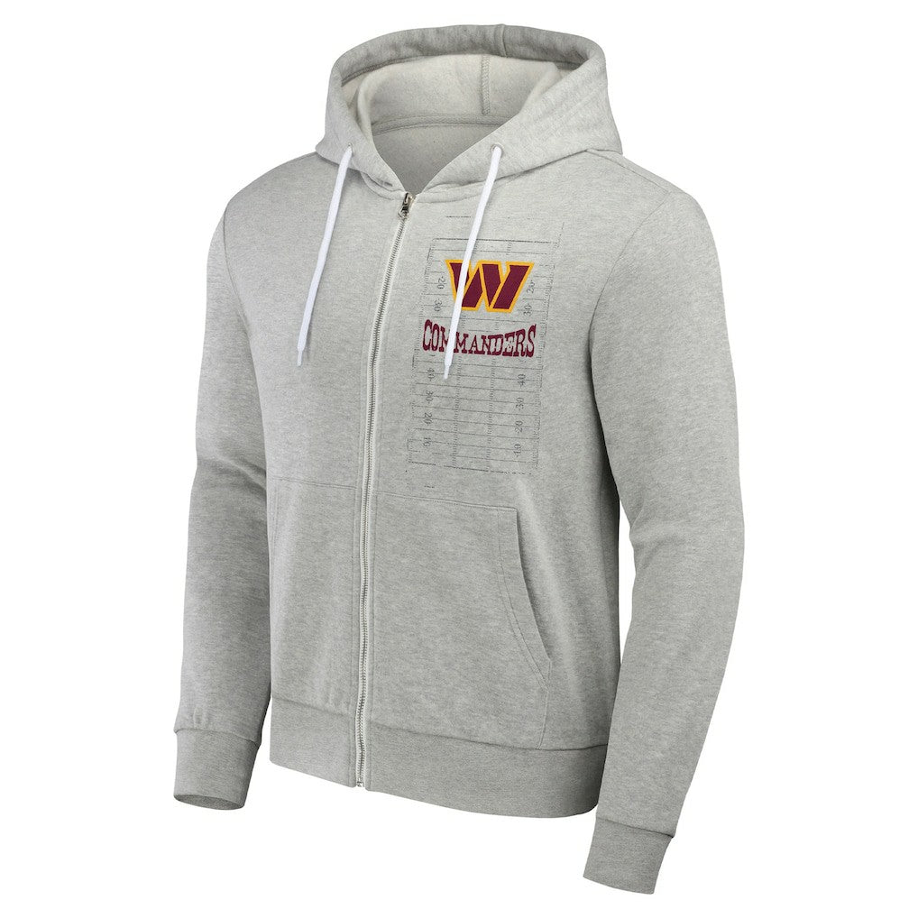 Washington Commanders NFL x Darius Rucker Collection Domestic Full-Zip Hoodie - Heather Gray Hoodies
