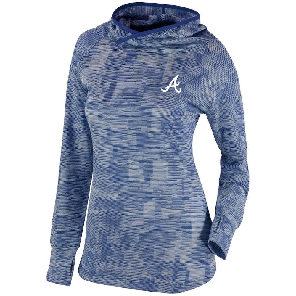 Atlanta Braves Columbia Women's Omni-Wick Sunday Ball Pullover Hoodie - Navy Hoodies