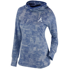 Atlanta Braves Columbia Women's Omni-Wick Sunday Ball Pullover Hoodie - Navy Hoodies