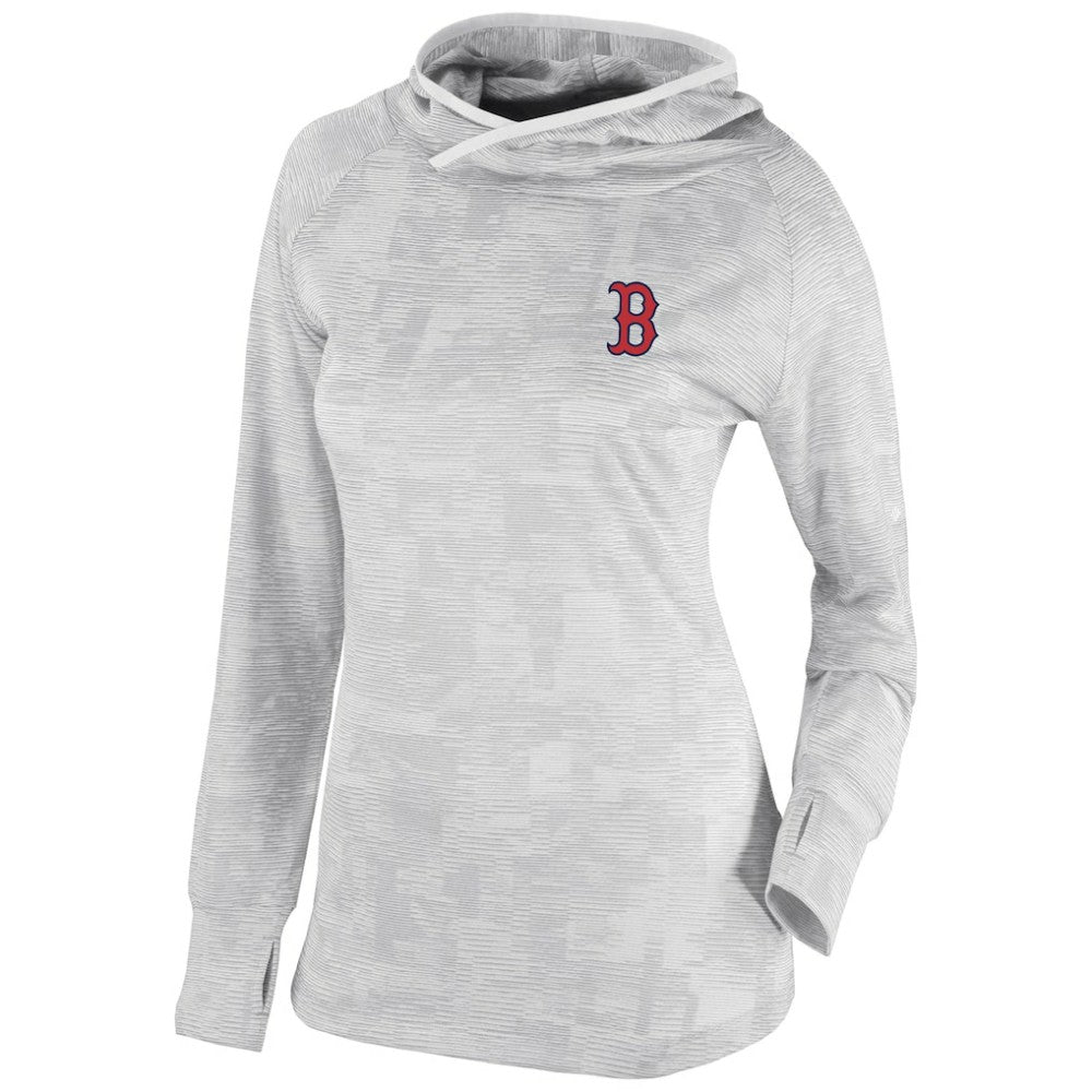Boston Red Sox Columbia Women's Omni-Wick Sunday Ball Pullover Hoodie - White Hoodies