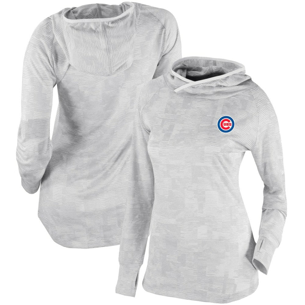 Chicago Cubs Columbia Women's Omni-Wick Sunday Ball Pullover Hoodie - Gray Hoodies