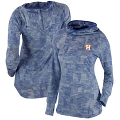 Houston Astros Columbia Women's Omni-Wick Sunday Ball Pullover Hoodie - Navy Hoodies