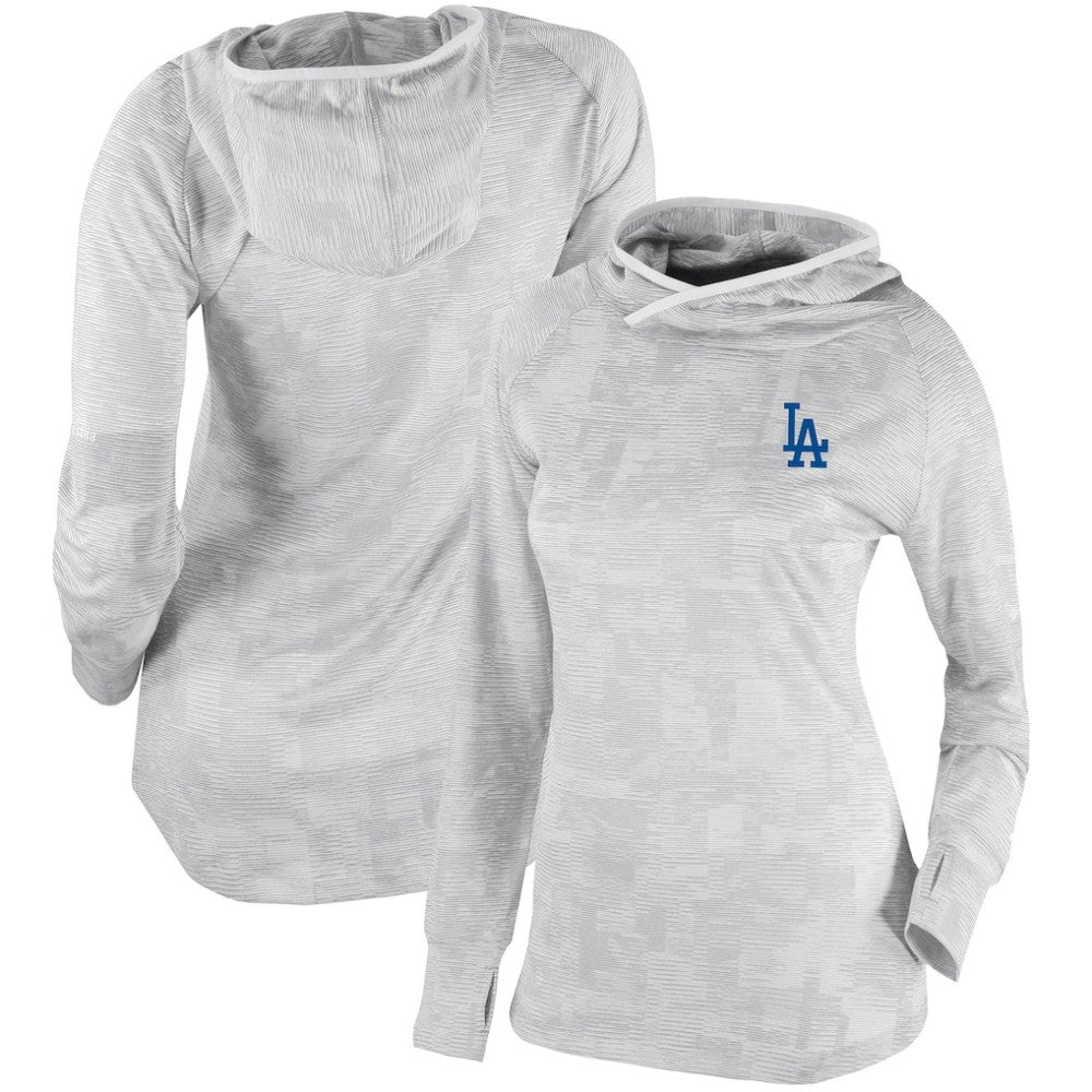 Los Angeles Dodgers Columbia Women's Omni-Wick Sunday Ball Pullover Hoodie - White Hoodies