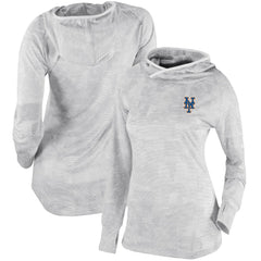 New York Mets Columbia Women's Omni-Wick Sunday Ball Pullover Hoodie - White Hoodies