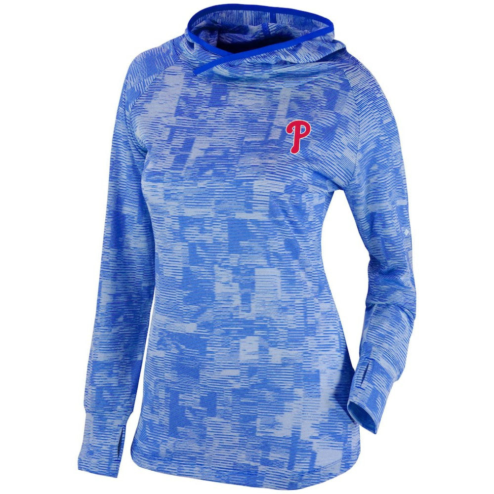 Philadelphia Phillies Columbia Women's Omni-Wick Sunday Ball Pullover Hoodie - Royal Hoodies