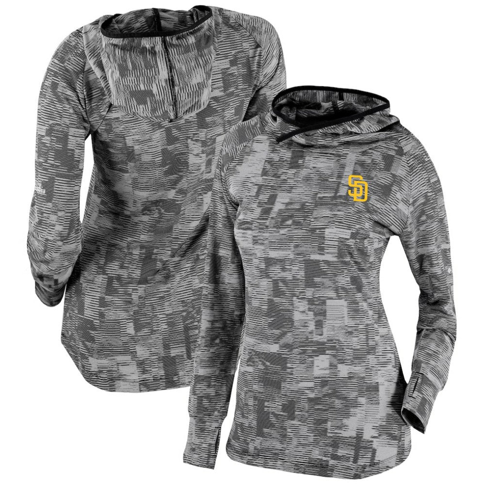San Diego Padres Columbia Women's Omni-Wick Sunday Ball Pullover Hoodie - Black Hoodies