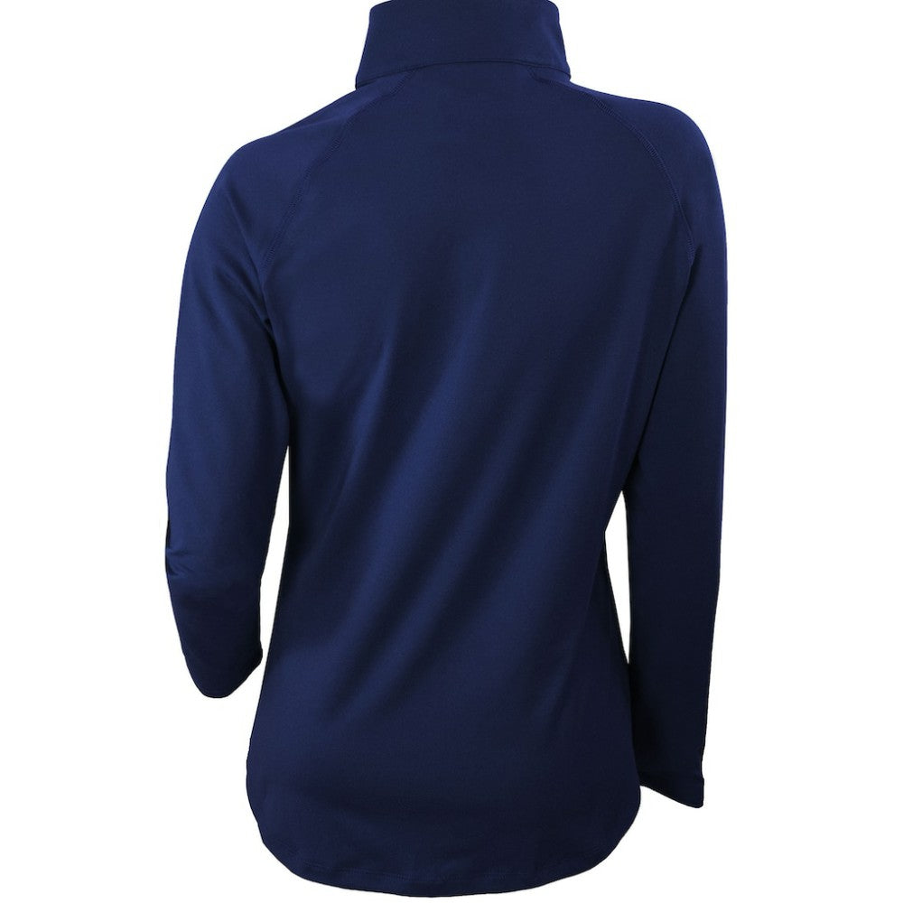 Boston Red Sox Columbia Women's Omni-Wick Outward Nine Quarter-Zip Pullover Top - Navy Pullover