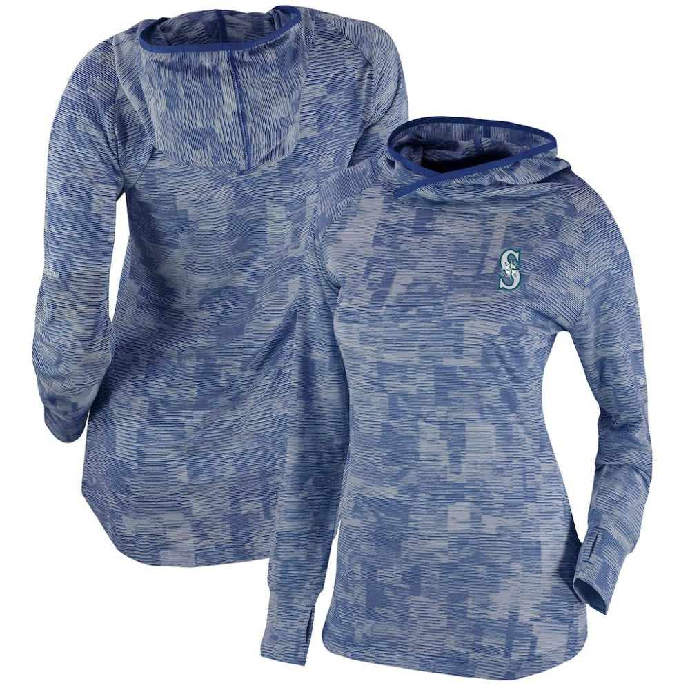 Seattle Mariners Columbia Women's Omni-Wick Sunday Ball Pullover Hoodie - Navy Hoodies