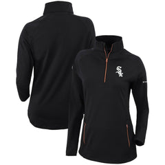 Chicago White Sox Columbia Women's Omni-Wick Outward Nine Quarter-Zip Pullover Top - Black Pullover