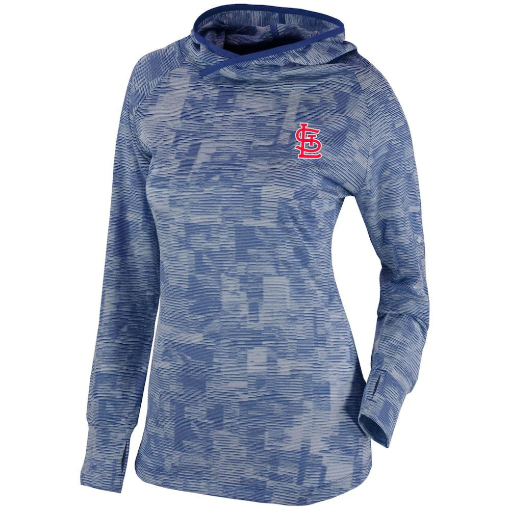 St. Louis Cardinals Columbia Women's Omni-Wick Sunday Ball Pullover Hoodie - Navy Hoodies
