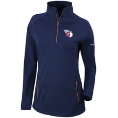 Cleveland Guardians Columbia Women's Omni-Wick Outward Nine Quarter-Zip Pullover Top - Navy Pullover
