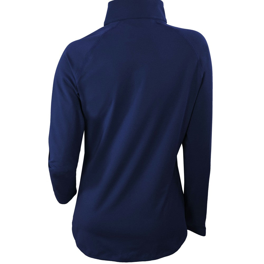 Cleveland Guardians Columbia Women's Omni-Wick Outward Nine Quarter-Zip Pullover Top - Navy Pullover
